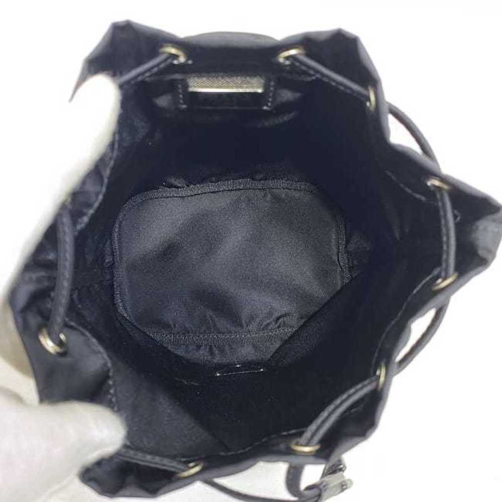 Prada Nylon Leather Black Pouch Drawstring - image 8